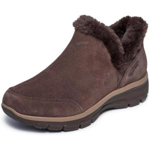 Skechers Women’s Easy Going-Fall Feeling Hands Free Slip-ins Ankle Boot(Chocolate)
