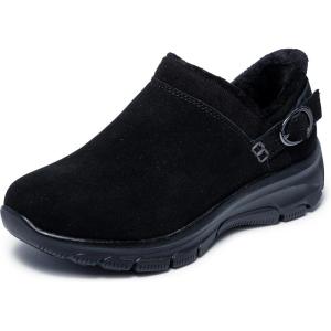 Skechers Women’s Easy Going-Modern Time Hands Free Slip-ins Ankle Boot(Black/Black)