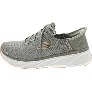 Skechers Womens Edgeride-Impression Hands Free Slip-ins(Gror=grey/Orange)