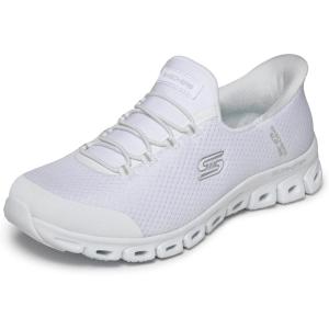 Skechers Womens Glide-Step – Pursuit Hands Free Slip-ins(Wsl=white/Silver)
