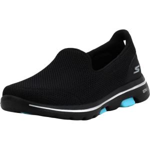 Skechers Womens Go Walk 5-15943(Black/Aqua)