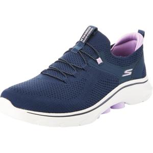 Skechers Womens Go Walk 7 Abie(Navy/Lavender)
