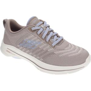 Skechers Womens Go Walk 8 Britt(Taupe/Blue)