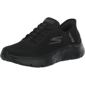 Skechers Womens Go Walk Flex Hands Free Slip-ins-Grand Entry Sneaker(Black)