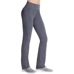 Skechers Womens Go Walk High Waisted Pant Joy – 4-Way Stretch, Moisture-Wicking, Layered Waistband(Charcoal Grey)