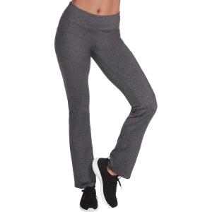 Skechers Womens Go Walk High Waisted Pant Joy – 4-Way Stretch, Moisture-Wicking, Layered Waistband(Dark Grey)