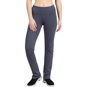 Skechers Womens Go Walk High Waisted Pant Joy – 4-Way Stretch, Moisture-Wicking, Layered Waistband(Greystone)