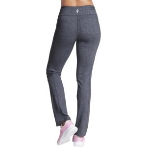 Skechers Womens Go Walk High Waisted Pant Joy – 4-Way Stretch, Moisture-Wicking, Layered Waistband(Heathered Gray)
