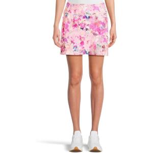 Skechers Womens Go Walk High Waisted Pickleball Skort(Peach Seascape Floral)