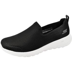Skechers Women’s Go Walk Joy Cushioning Sneakers(Black/Grey)