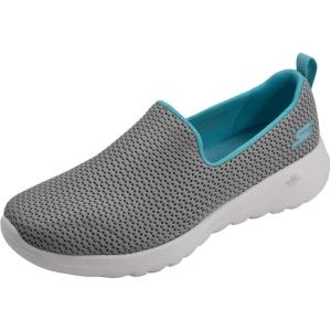 Skechers Women’s Go Walk Joy Cushioning Sneakers(Grey/Light Blue)