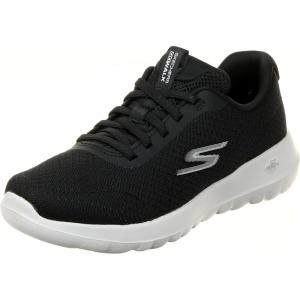 Skechers Women’s Go Walk Joy Ecstatic Sneakers(Black Textile White Trim Dark)