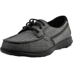 Skechers Women’s Go Walk Lite-15433 Boat Shoe(Black/Black)