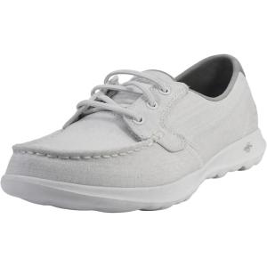 Skechers Women’s Go Walk Lite-15433 Boat Shoe(White)