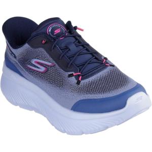 Skechers Women’s Go Walk Max Cushioning Hyper Burst Nikita Hands Free Slip-ins Sneaker(Navy/Pink)