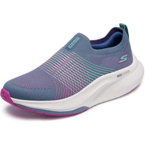 Skechers Womens Go Walk Max Walker Sally(Charcoal/Purple)