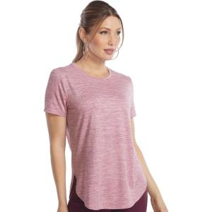 Skechers Womens Godri Swift Tunic Tee(Rose Petal/Pink Lavender Stripe)