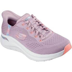 Skechers Womens Hands Free Slip-ins Arch Fit 2.0-Easy Chic(Mauve Mesh Multi Trim)