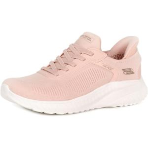 Skechers Womens Hands Free Slip-ins Bobs Squad Chaos-Current Muse(Light Pink)