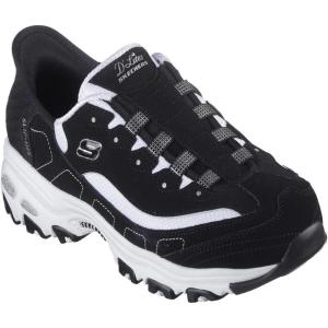 Skechers Womens Hands Free Slip-ins D’Lites(Black White=bkw)