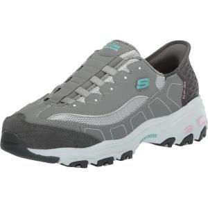 Skechers Womens Hands Free Slip-ins D’Lites(Grey Light Pink=gylp)