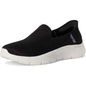 Skechers Women’s Hands Free Slip-ins Go Walk Flex Sneakers(Black/White)