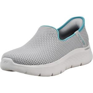 Skechers Women’s Hands Free Slip-ins Go Walk Flex Sneakers(Grey/Light Blue)