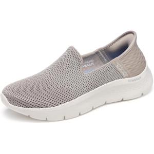 Skechers Women’s Hands Free Slip-ins Go Walk Flex Sneakers(Taupe/Blue)