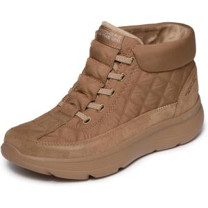 Skechers Women’s Hands Free Slip-ins On-The-go Encore Quilted Nylon Chugga Ankle Boot(Chestnut)