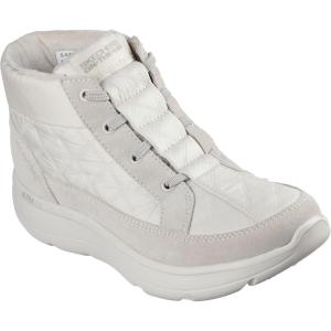 Skechers Women’s Hands Free Slip-ins On-The-go Encore Quilted Nylon Chugga Ankle Boot(Natural)