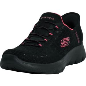 Skechers Womens Hands Free Slip-ins Summits-Classy Night(Black/Hot Pink)