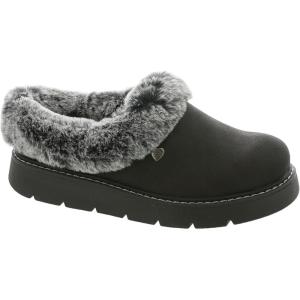 Skechers Women’s Keepsakes Lite – Cozy Blend Slippers(Black/Black)