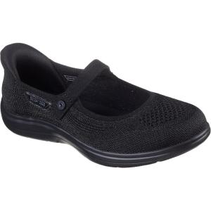 Skechers Women’s Mary Jane Flat(Black/Black)