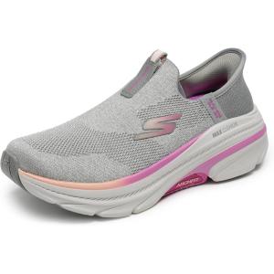 Skechers Womens Max Cushioning Arch Fit 2.0 Cambridge Hands Free Slip-ins(Gray/Pink)