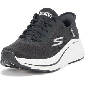 Skechers Womens Max Cushioning Elite 2.0 Vanish Hands Free Slip-ins(Black/White)