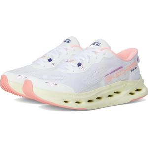 Skechers Womens Max Cushioning Glide Step Caledonia Hands Free Slip-ins(White/Pink)