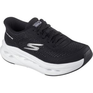 Skechers Womens Max Cushioning Glide Step Hartford Hands Free Slip-ins(Black/White)