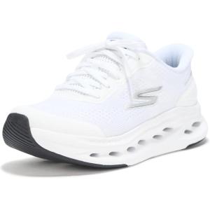 Skechers Womens Max Cushioning Glide Step Hartford Hands Free Slip-ins(White/Black)