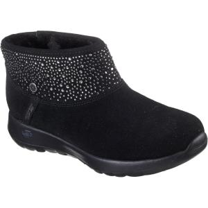 Skechers Women’s On-The-Go Joy-So Glam Martha Stewart Hands Free Slip-ins Ankle Boot(Black/Black)