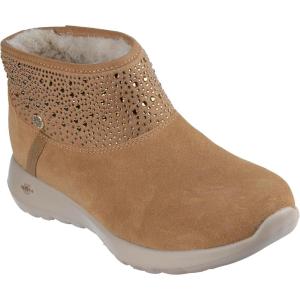Skechers Women’s On-The-Go Joy-So Glam Martha Stewart Hands Free Slip-ins Ankle Boot(Chestnut)