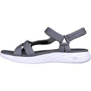 Skechers Women’s On-The-go 600-Brilliancy Sport Sandal(Charcoal)