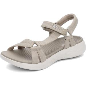 Skechers Women’s On-The-go 600-Brilliancy Sport Sandal(Natural)