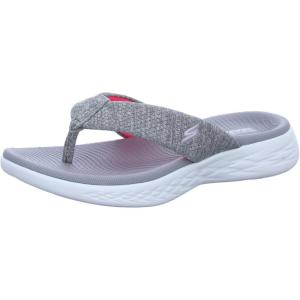 Skechers Women’s On-The-go 600-Preferred Flip-Flop(Gray/Pink)