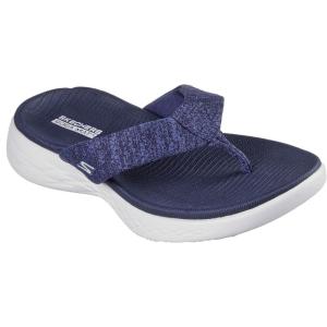 Skechers Women’s On-The-go 600-Preferred Flip-Flop(Navy/White)