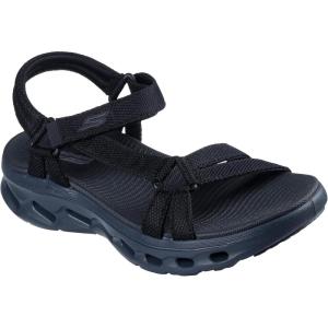 Skechers Womens On-The-go Glide Step 2.0 Sandal – Rowen(Black/Grey)