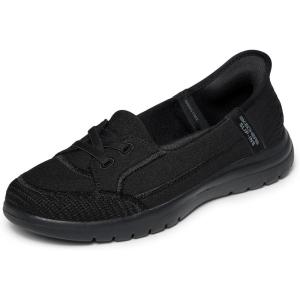 Skechers Women’s On-the-GO Flex – Top Notch Slip-In Sneakers(Black/Black)