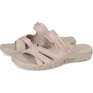 Skechers Women’s REGGAE – Trailway Flip-Flop Sandals(Taupe)