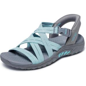 Skechers Womens Reggae – Morning Light(Gray/Aqua)