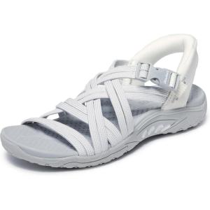 Skechers Womens Reggae – Morning Light(White/Gray)
