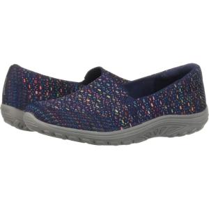 Skechers Women’s Reggae Fest-Wicker Loafer Flat(Navy)